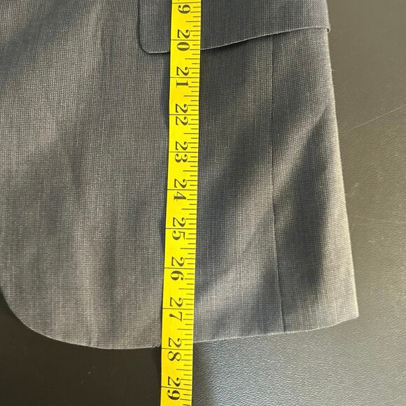 Theory Blazer Size 38S Single Breasted Gray Two Button Wool Blend Career Wear - Picture 8 of 8